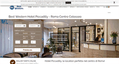 Desktop Screenshot of hotelpiccadillyroma.it